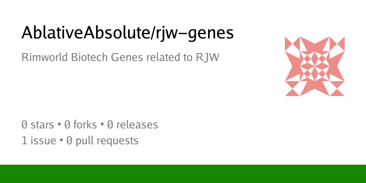 AblativeAbsolute/rjw-genes: Rimworld Biotech Genes related to RJW - Gitdab