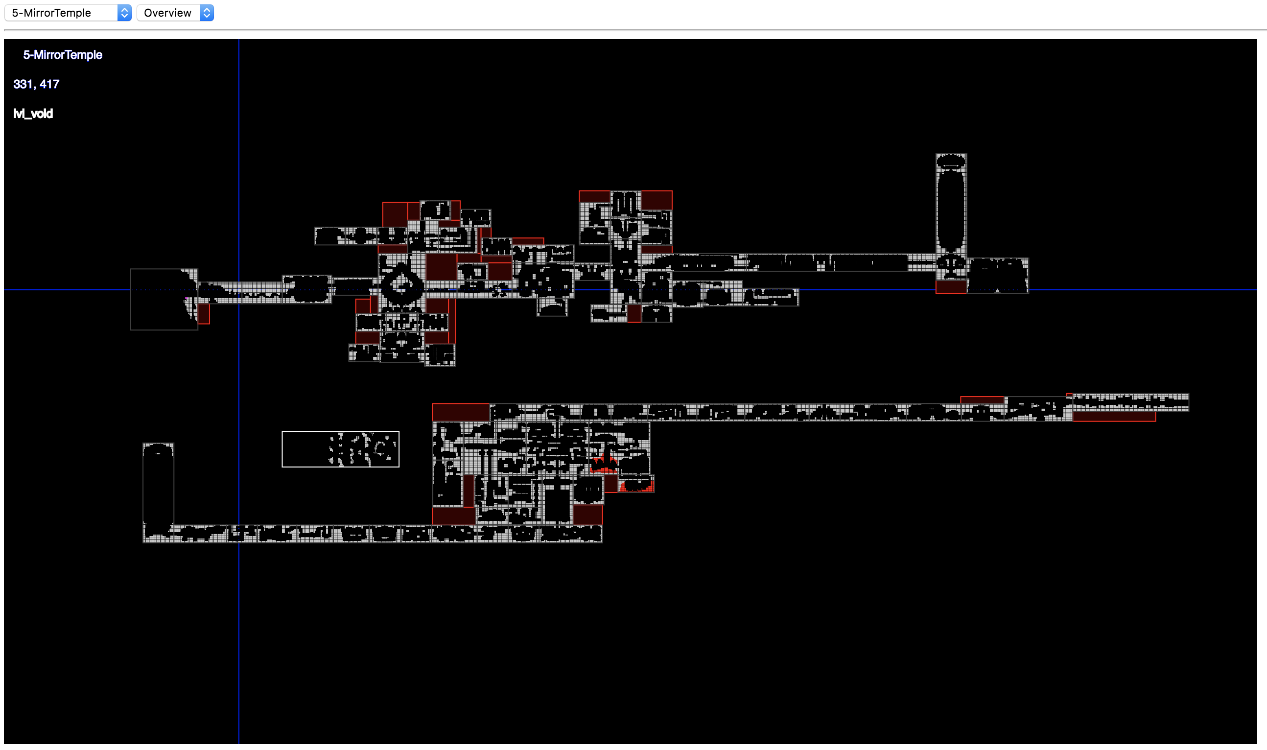 Screenshot of zoomed out Mirror Temple overview